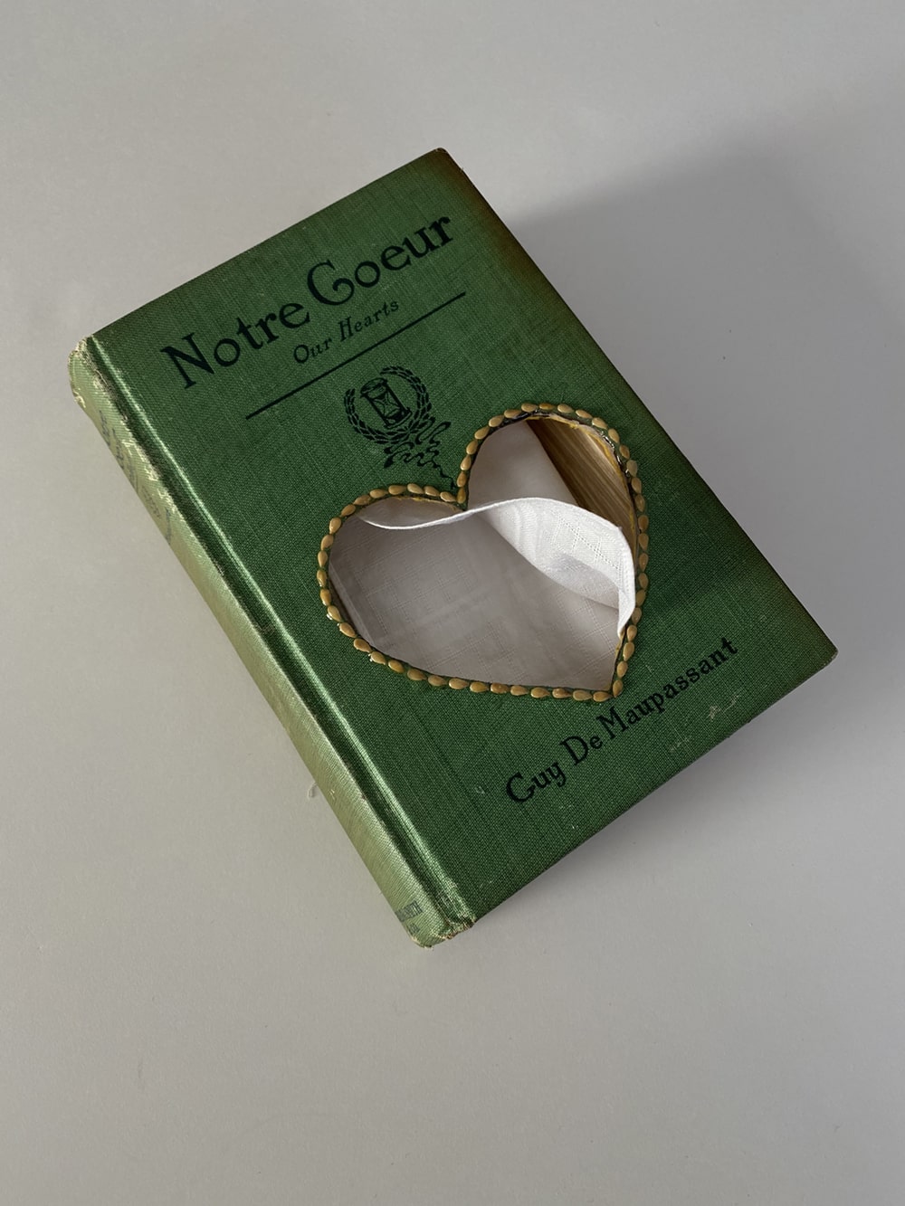 tissue book project Notre coeur 1